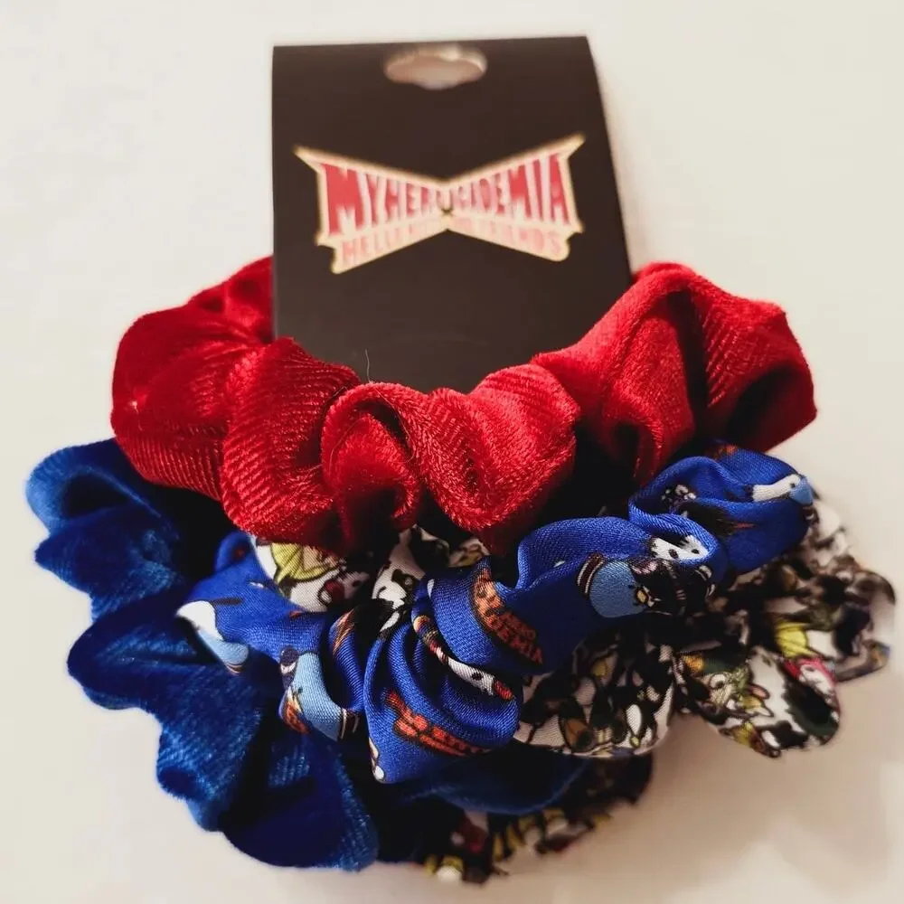 NWT My Hero Academia X Hello Kitty And Friends Scrunchie Set